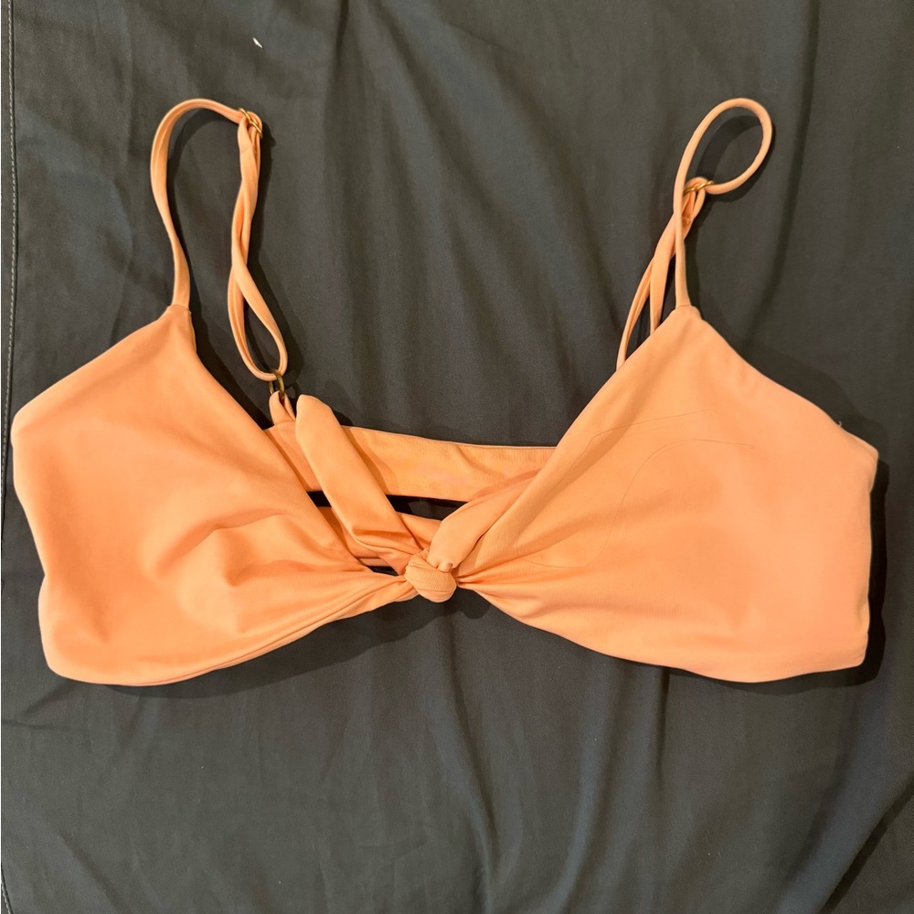 L space flashback bikini top in pale orange